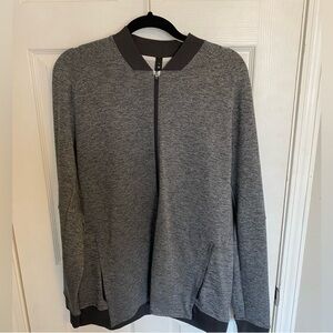 Lululemon Athletica Textured Tech Bomber Jacket. Graphite grey. Size XL